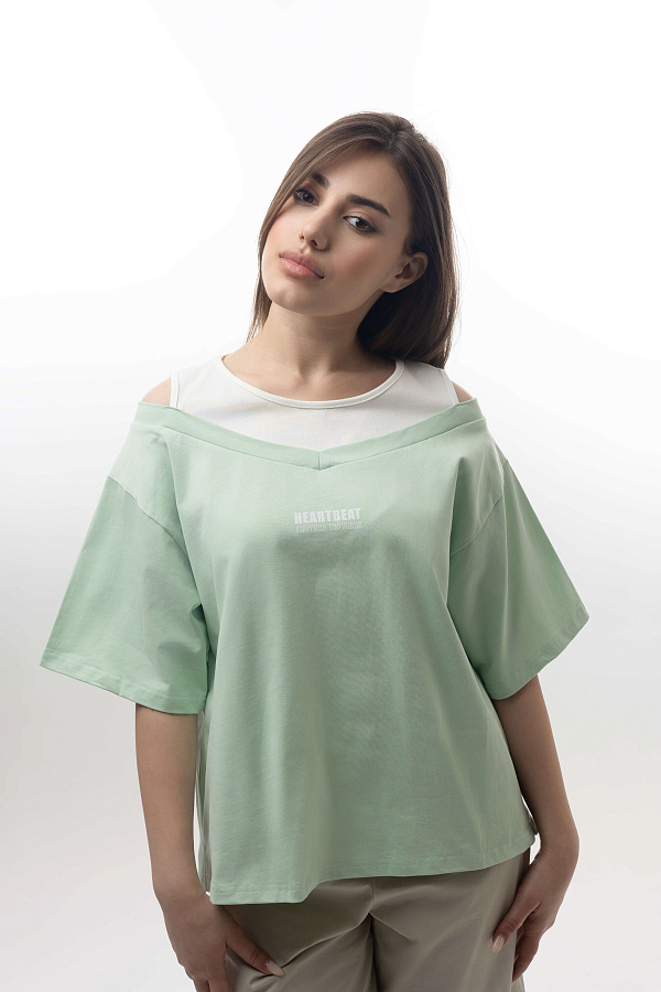 Женская футболка средний рукав